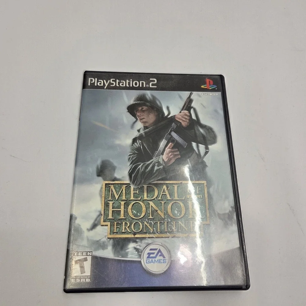 Medal of Honor Frontline Sony PlayStation 2 PS2 Black Label CIB Complete‎ EA